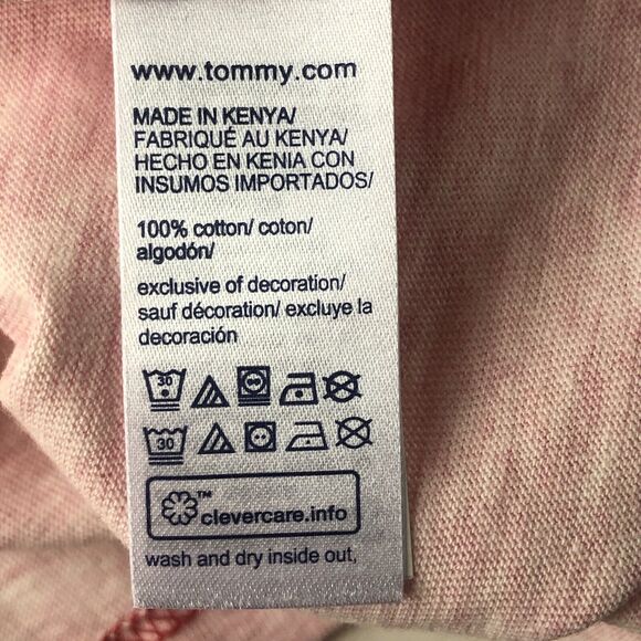 Tommy Hilfiger Men's Short Sleeve Pocket Crewneck Casual T-Shirt Heather Pink XL - Picture 8 of 14